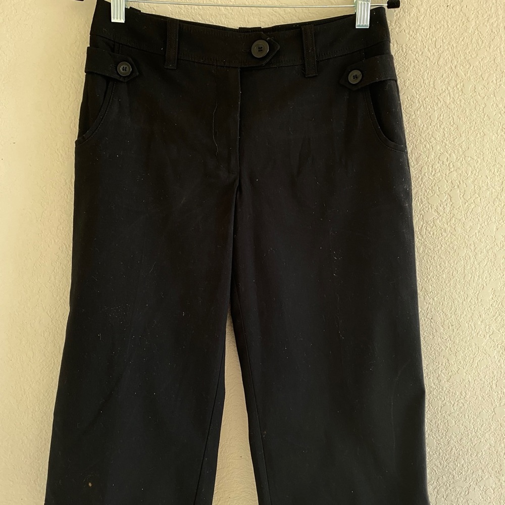 Wide leg trouser pants